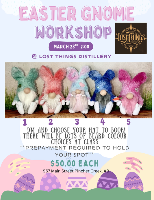 Easter Gnome Workshop, Mar 28, 2pm