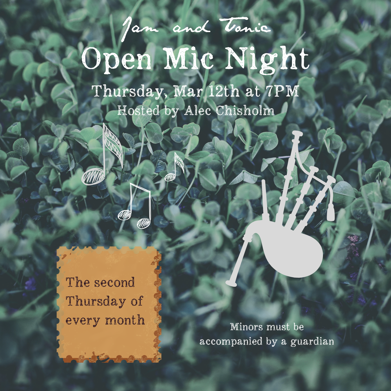 Open Mic Mar 12, Hosted by Alec Chisholm